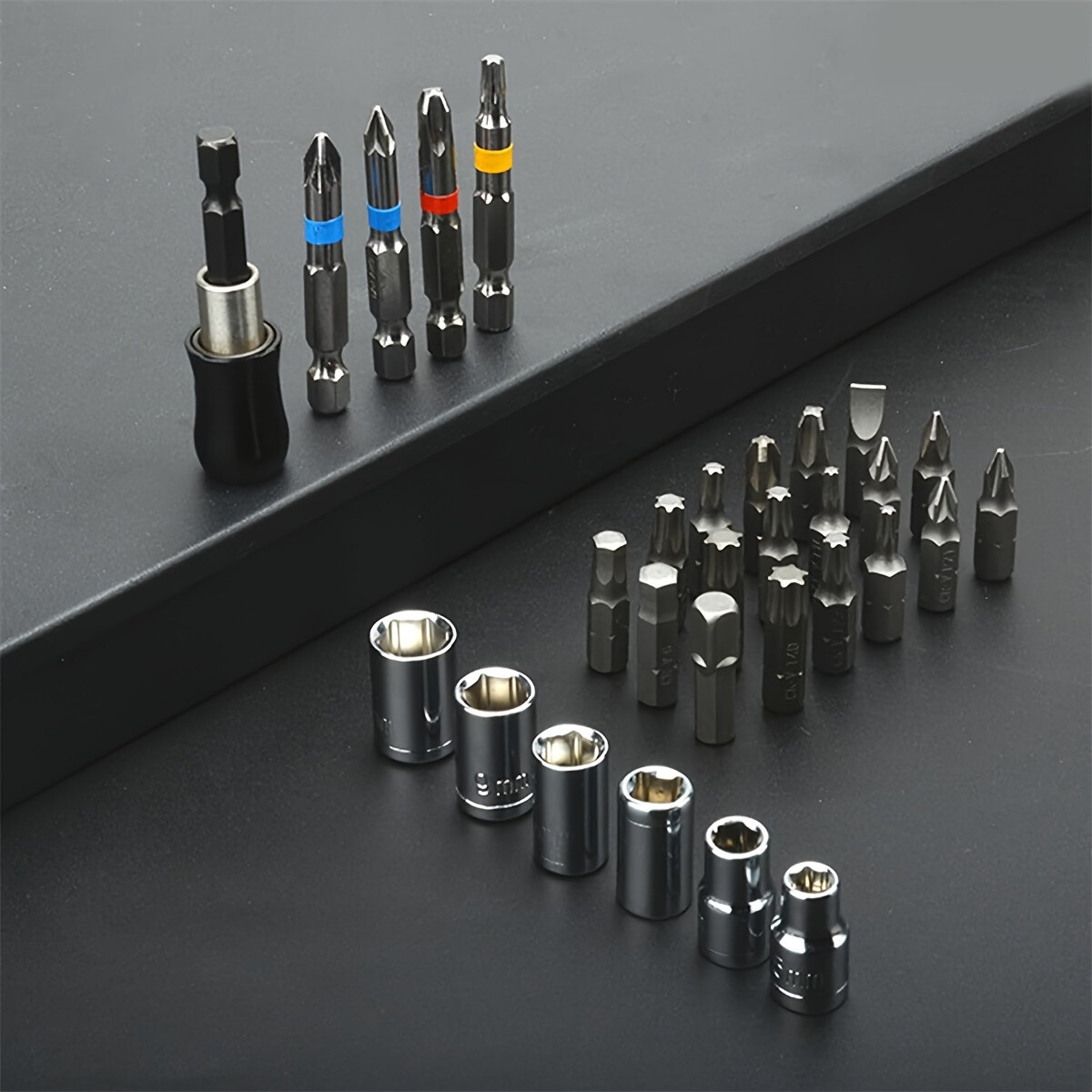 50pcs Multi Size Magnetic Screwdriver Bit Set Chrome Steel For Home Repair Tools