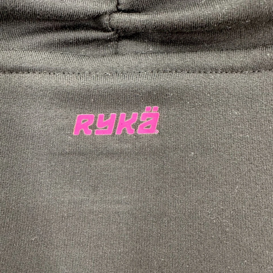 Ryka Womens Black Purple Stitch Funnel Neck Long Sleeve Athletic Top Size L - Image 4 of 4