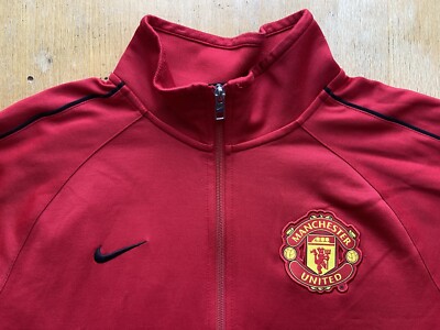 MANCHESTER UNITED TRAINING FOOTBALL SOCCER SQUAD TRACK JACKET NIKE