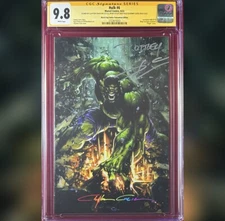 HULK #6 CRAIN VIRGIN VARIANT CGC 9.8 SS CATES OTTLEY CLAYTON CRAIN INFINITY