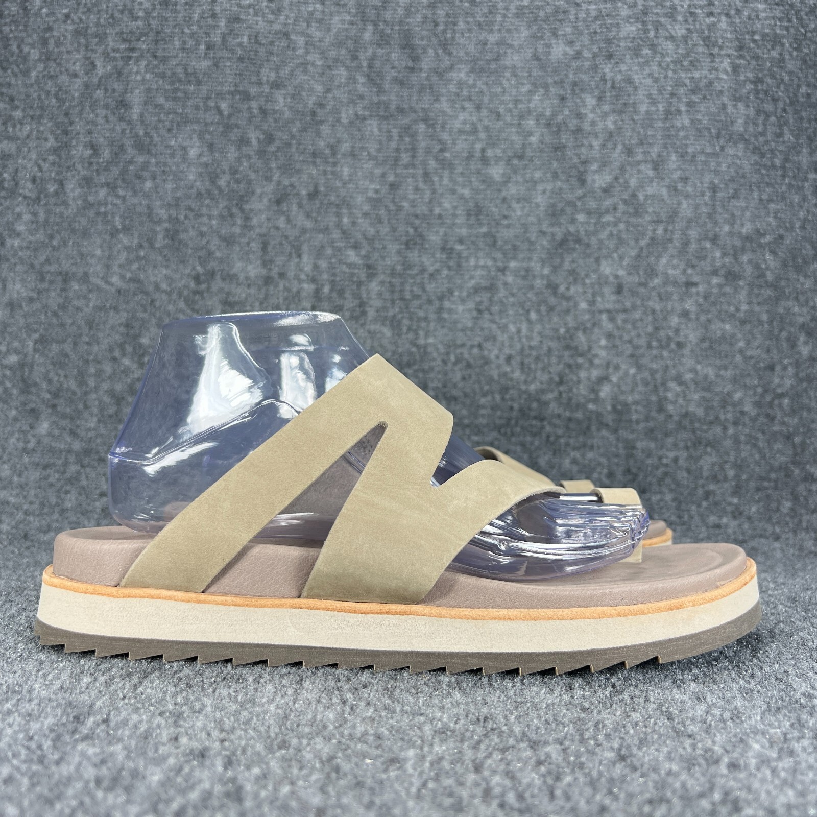 Sandali Merrell donna 10 Juno punta avvolgente slip on slide pelle talpa luna