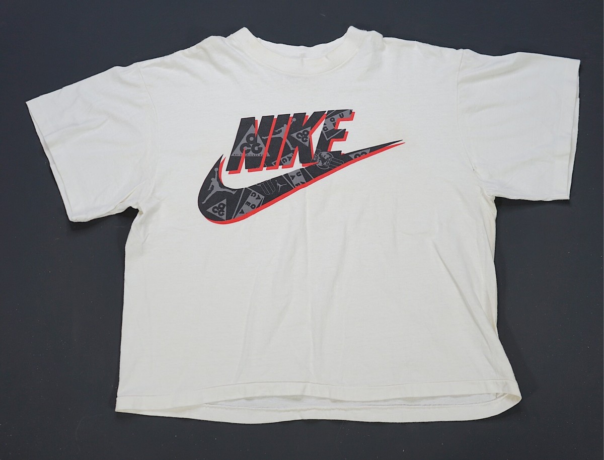 Rare Vintage NIKE ACG Aqua Gear Jordan Jumpman Spell Out Swoosh T 