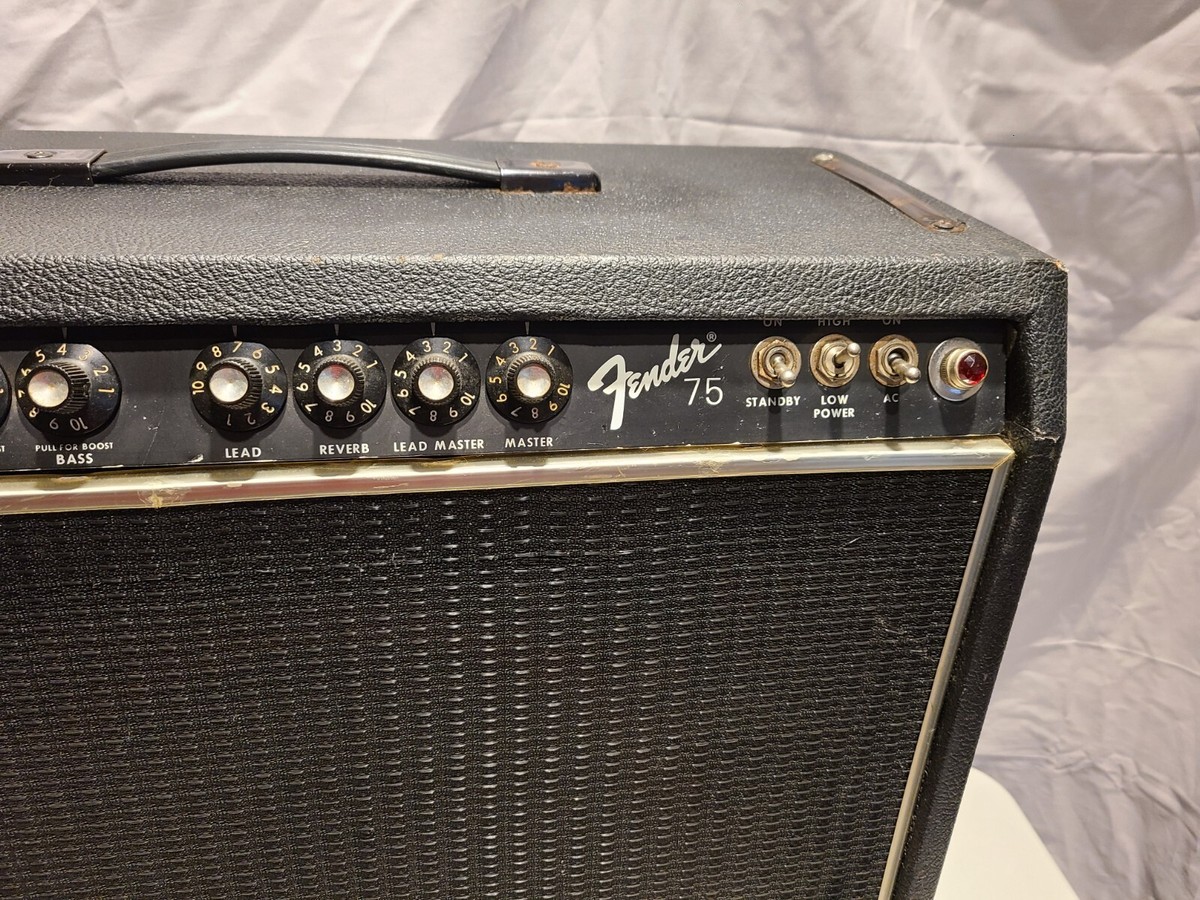 Rare Vintage Fender 75 1x15 Tube Guitar Combo Amplifier | eBay