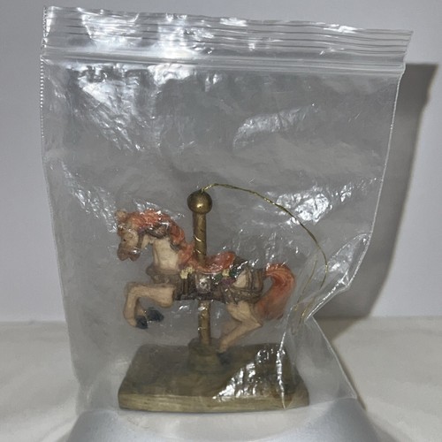 Carousel Horse Ornament Orange Tan - Picture 6 of 6