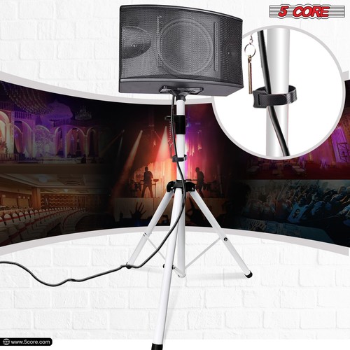 5-Core Lautsprecher Ständer Stativ hoch verstellbar 72 Zoll DJ Studio Monitor Paar Ständer - Bild 23 von 90