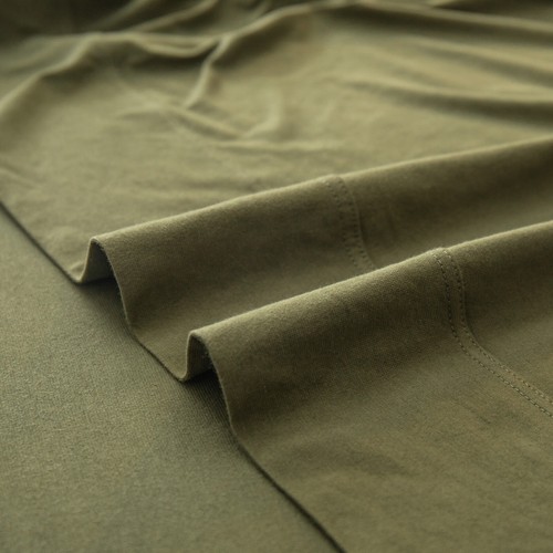 Jersey Knit T-Shirt Cotton Fitted Bottom/Flat Top Sheet Queen/King/Twin PURE ERA - Picture 117 of 133