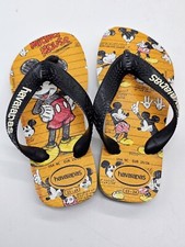 Havaianas Unisex Child 9C Disney Mickey Mouse Rubber Sandal Flip Flops NWOT