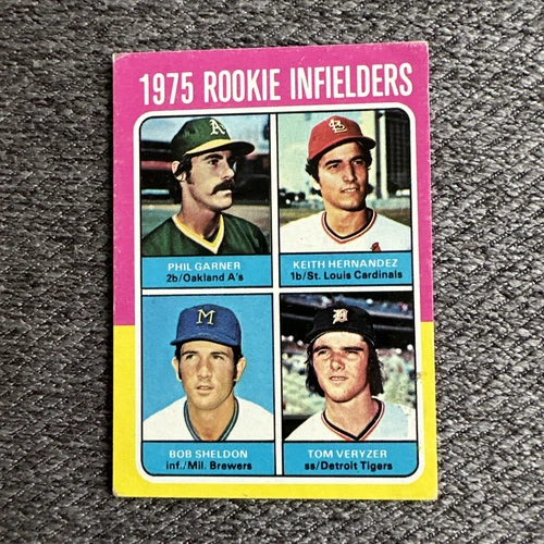 1975 Topps Mini #623 1975 Rookie Infielders (Phil Garner / Keith Hernandez)