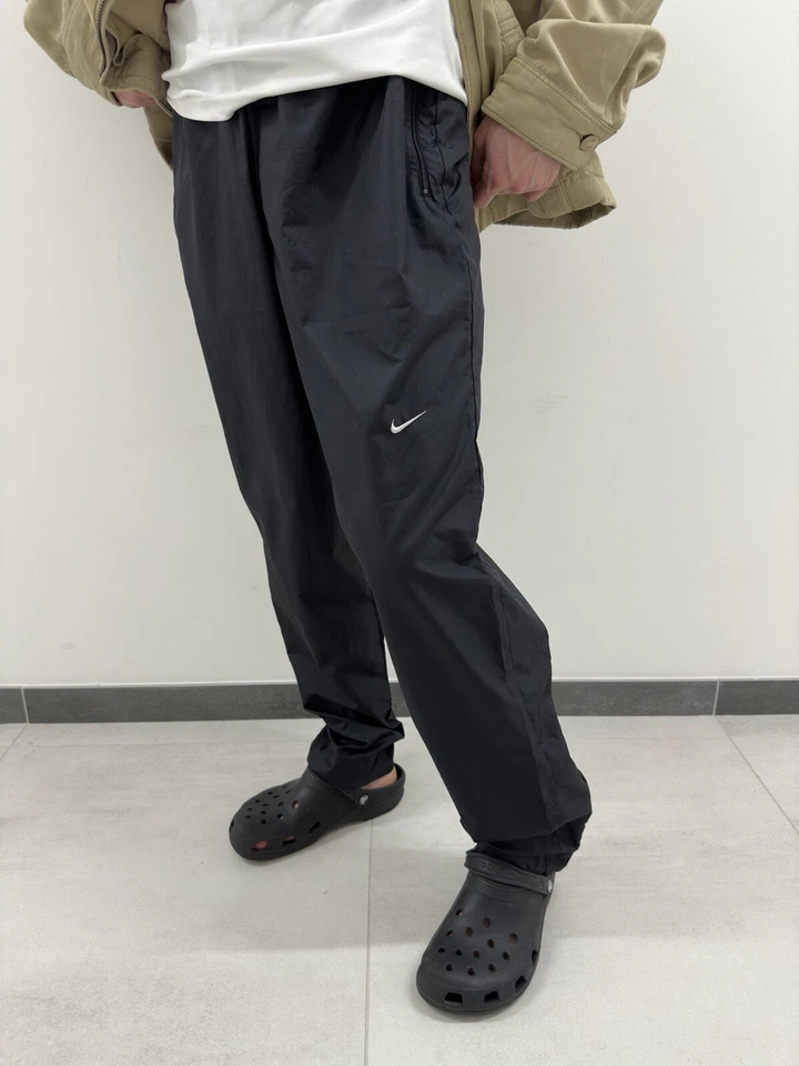 DDP VINTAGE 2000s NIKE NYLON Track Sniny y2k style PANTS Y2K MENS size M - Image 4 of 4