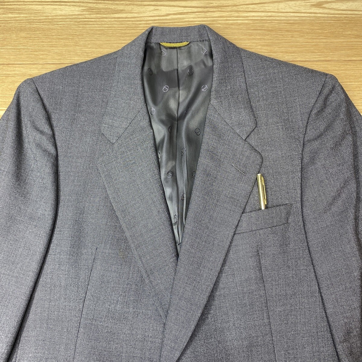 Christian Dior） 冬用グレー シングルボタン スーツ Christian Dior Suit Jacket Men's Two Button Sport Coat Gray