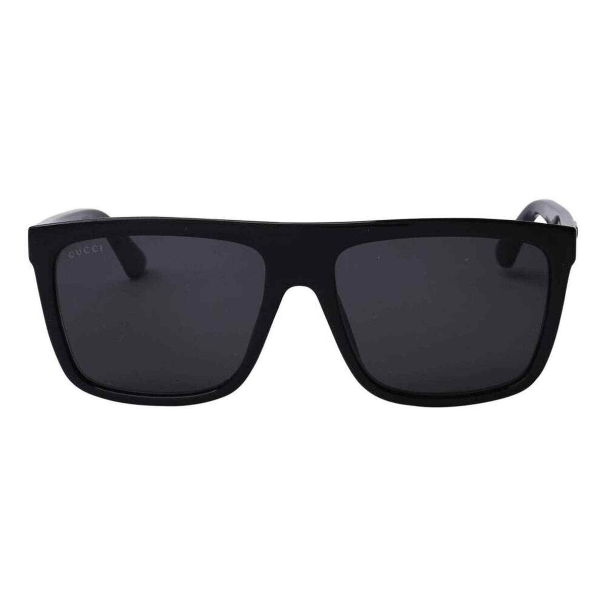 GUCCI GG0748S 001 Black Grey Lens Square Men Sunglasses