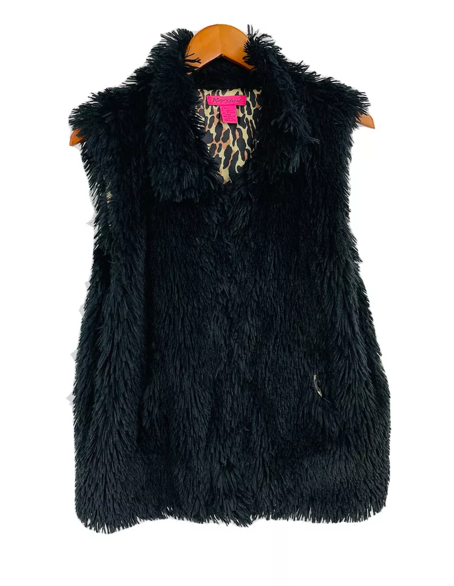 Betsey johnson shop fur vest