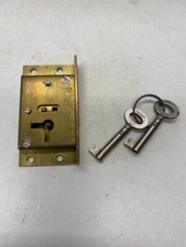 Legge Brass Cupboard Lock 1452 Cut Vintage NOS 2 1/2" Right Hand 2 Lever 2 Keys