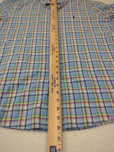 Ralph Lauren Mens Long Sleeve Button Down Shirt XL Multicolor Plaid Cotton - Picture 5 of 8