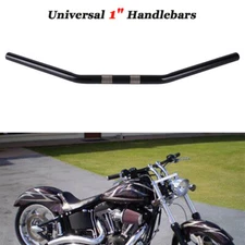 1" inch Black Motorcycle Handlebars Drag Z Bar For Harley Sportster XL 883 1200