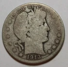 1913 Barber Half Dollar DU128