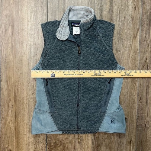 Chaleco Regulador Vintage Patagonia R2 Polar Mujer Mediano Polartec Cremallera Frontal Gris - Imagen 3 de 9