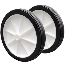 PLASTIC  WHEEL 100mm (4'') with Rubber Tyre - For Buggy, Hobby & Toy Making