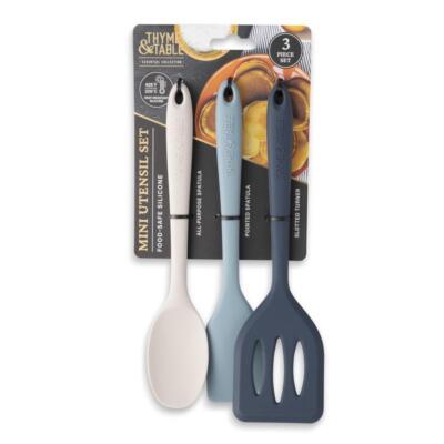 Silicone Cooking Utensil Set Heat Resistant Kitchen Tools Mini Spatula Turner