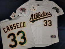 Majestic 1989 Oakland A's Athletics JOSE CANSECO World Series Baseball JERSEY