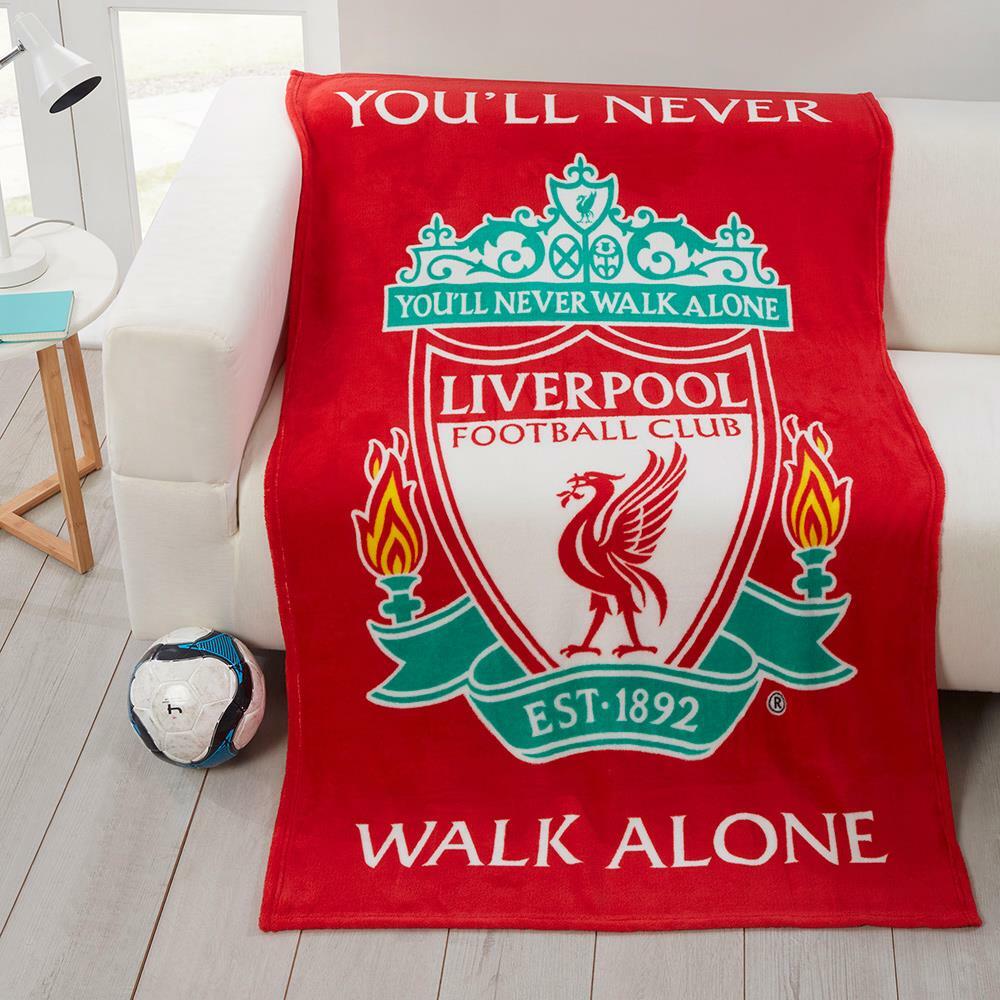 Liverpool FC Coperta Ynwa Biancheria da Letto Bambini Coccole Grande Ufficiale