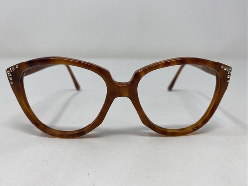 Vintage Brillengestell 082 52-18 Demi Amber/Honig Kunststoff Vollrand Brille Brillengestell GO78