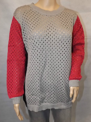   SARAH KERN    48 ~ Edler Pullover ~ colorblocking ~ langarm ~ Rundhals ~ Neu