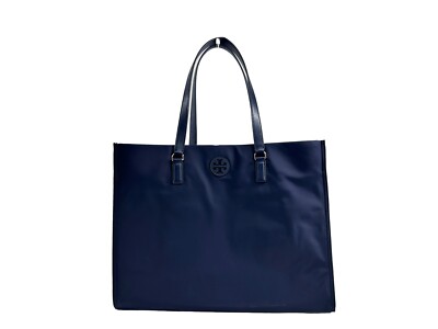 Tory Burch (136144) Navy Ella Large Nylon Tote Bag Purse | eBay
