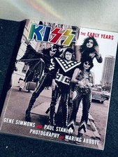 KISS THE EARLY YEARS Waring Abbott Photos SIGNED by Gene Simmons 1st Printing SC