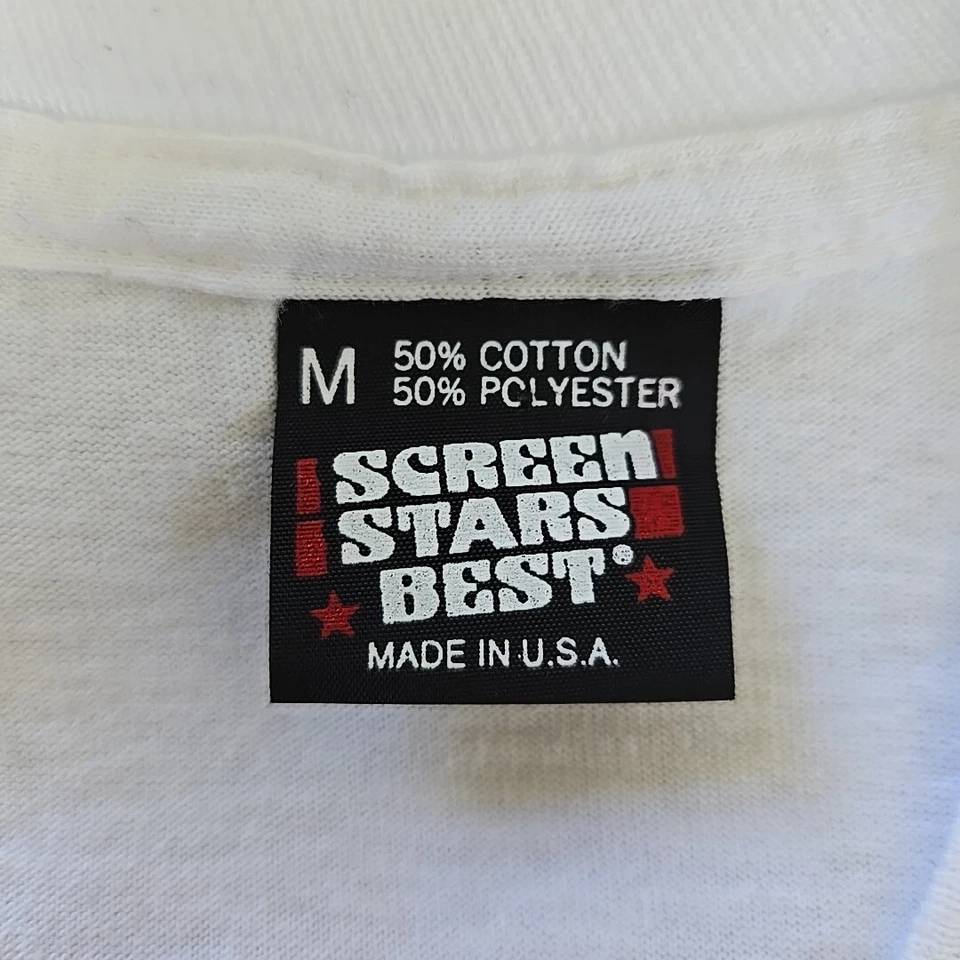 Camiseta Vintage Años 90 Puntada Única Reina Nefertiti Brillo Puff Pintura Talla M 36 Foto 3 de 4