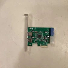 IOCrest USB 3.0 PCIe PCI Express x1 Controller Card 2 Rear Ports + Front Panel
