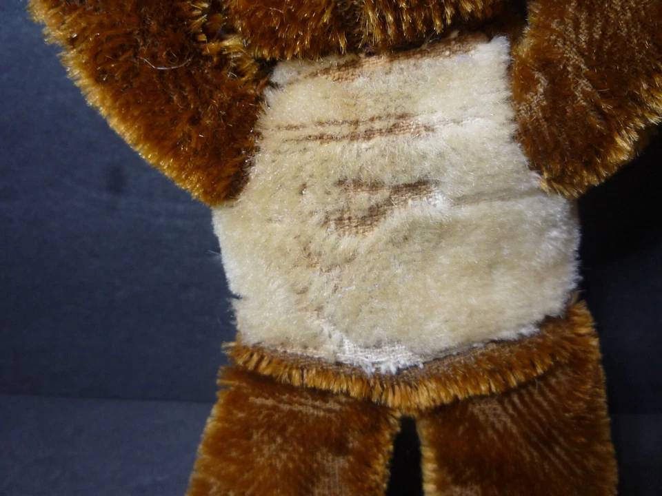 Antiguo oso de lana de la década de 1950 fábrica de muñecas de Shanghai temprana, juguete de peluche MUY ANTIGUO Foto 2 de 4