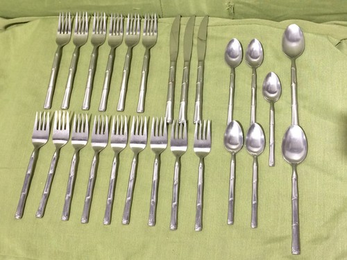 25 PC - CATHAY Stainless Flatware Set Lot - Afbeelding 1 van 9