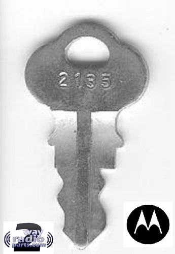 1X Genuine Motorola Base cabinet Locking bracket Radio Key #2135 Chicago Lock Co