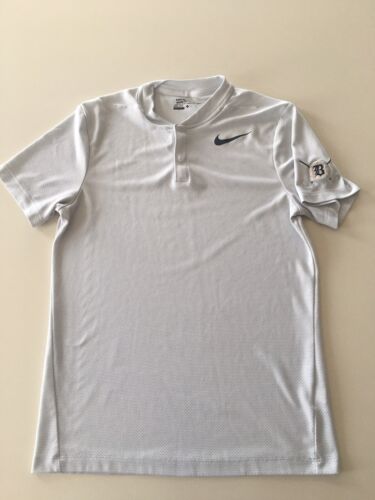 microfoon Mysterie Voorgevoel Nike Dri-Fit Collarless Golf Shirt Gray Men's Small | eBay