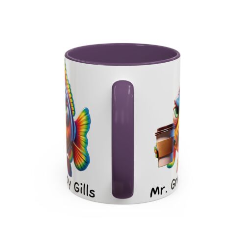 Tazza ceramica accentata Mr Grumpy Gills lavabile per microonde e lavastoviglie 2 lati - Foto 40 di 49