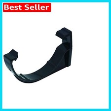 112mm Half Round Gutter Brackets - Durable Black Fascia Packs of 5 for Home Use