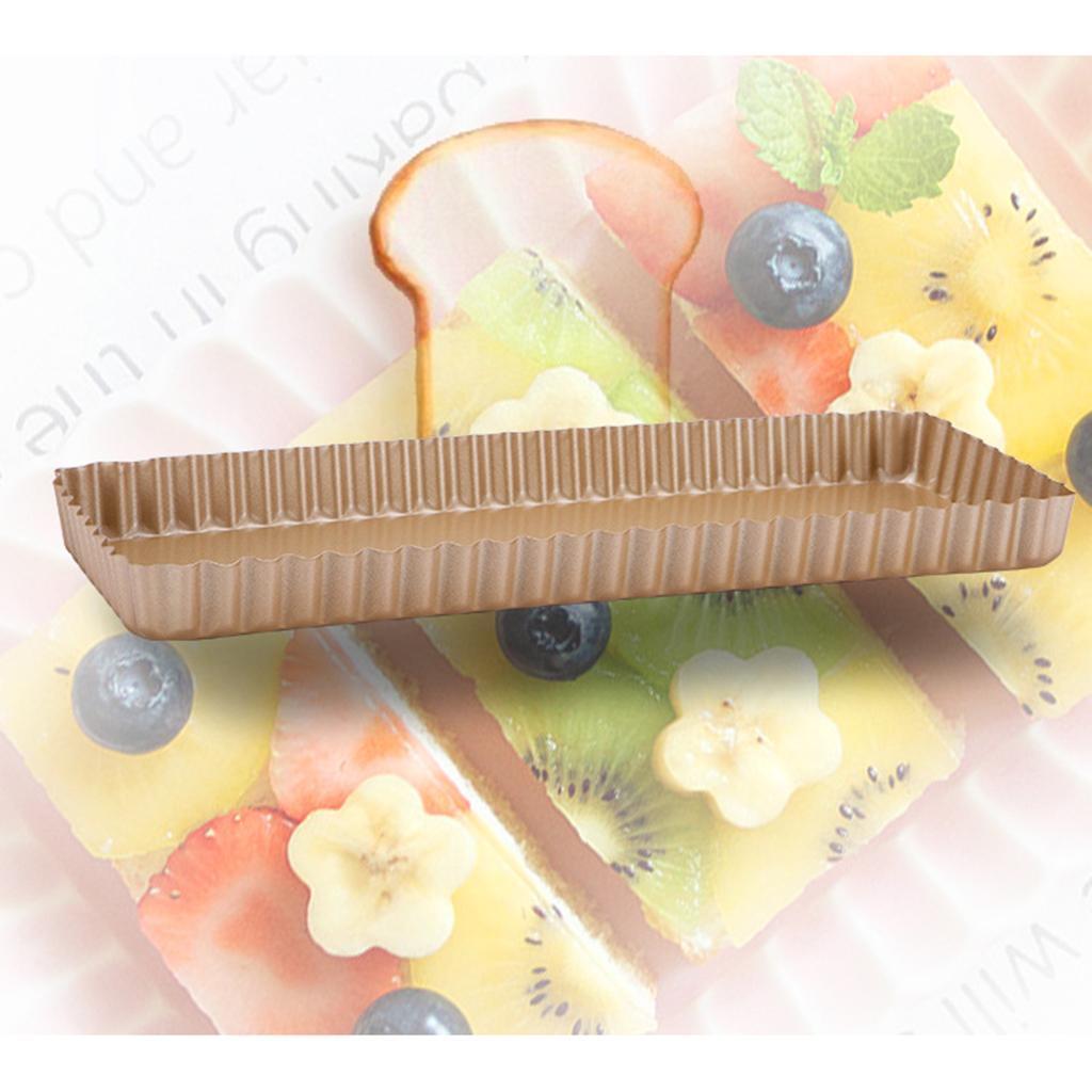 Tartlet Rectangular Nonstick Rectangular 14 Inch Metal Tartlet | Grelly UK