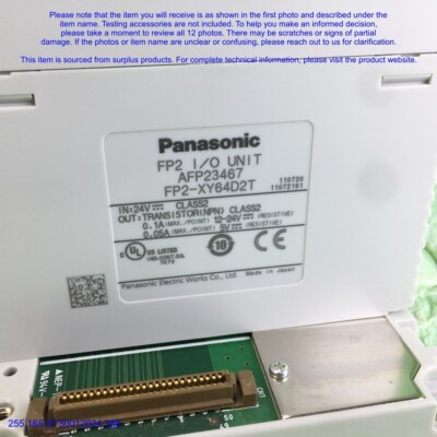 Panasonic PSA1 FP2-C2 PN2AN PP41 XY64D2T, PLC set as photo Panasonic PSA1 FP2-C2 PN2AN PP41 XY64D2T, PLC set as photo