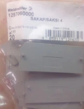 1 bag (20pcs) Weidmuller Terminal Block Accessories SAKAP SAKSI4 1257060000