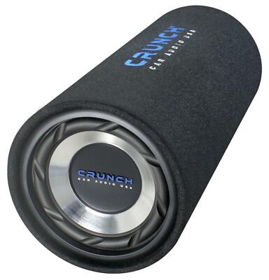 CRUNCH GTS-200 Tube-Subbox BASSREFLEX TUBE 400 Watt Subwoofer 
