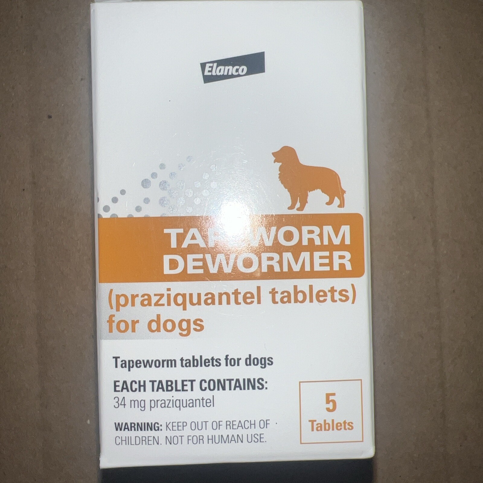 Elanco🐾Tapeworm Dewormer for Dogs 5Oral Tablets Easy & Effective🐾Exp