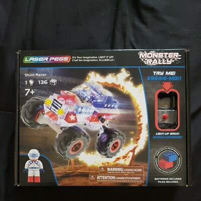 Laser Pegs Stunt Racer - Monster Rally Stunt Racer - Brand New! 7 Yrs +