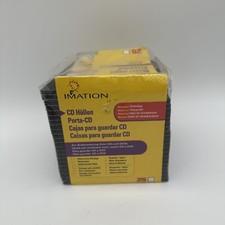 Imation 25-Pack CD/DVD Slim Line Storage Cases Durable Design Missing 3 Cases