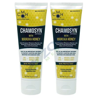 Chamosyn Ointment Skin Protectant w/ Manuka Honey 4 oz - Pack of 2