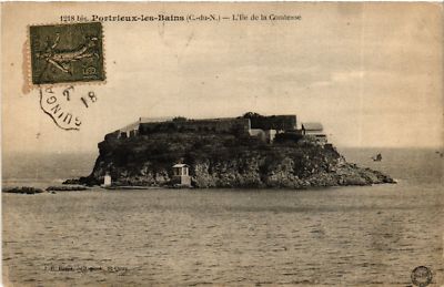 Old postcard PORTRIEUX-les-BAINS - L'Ile de la Comtesse (630302)