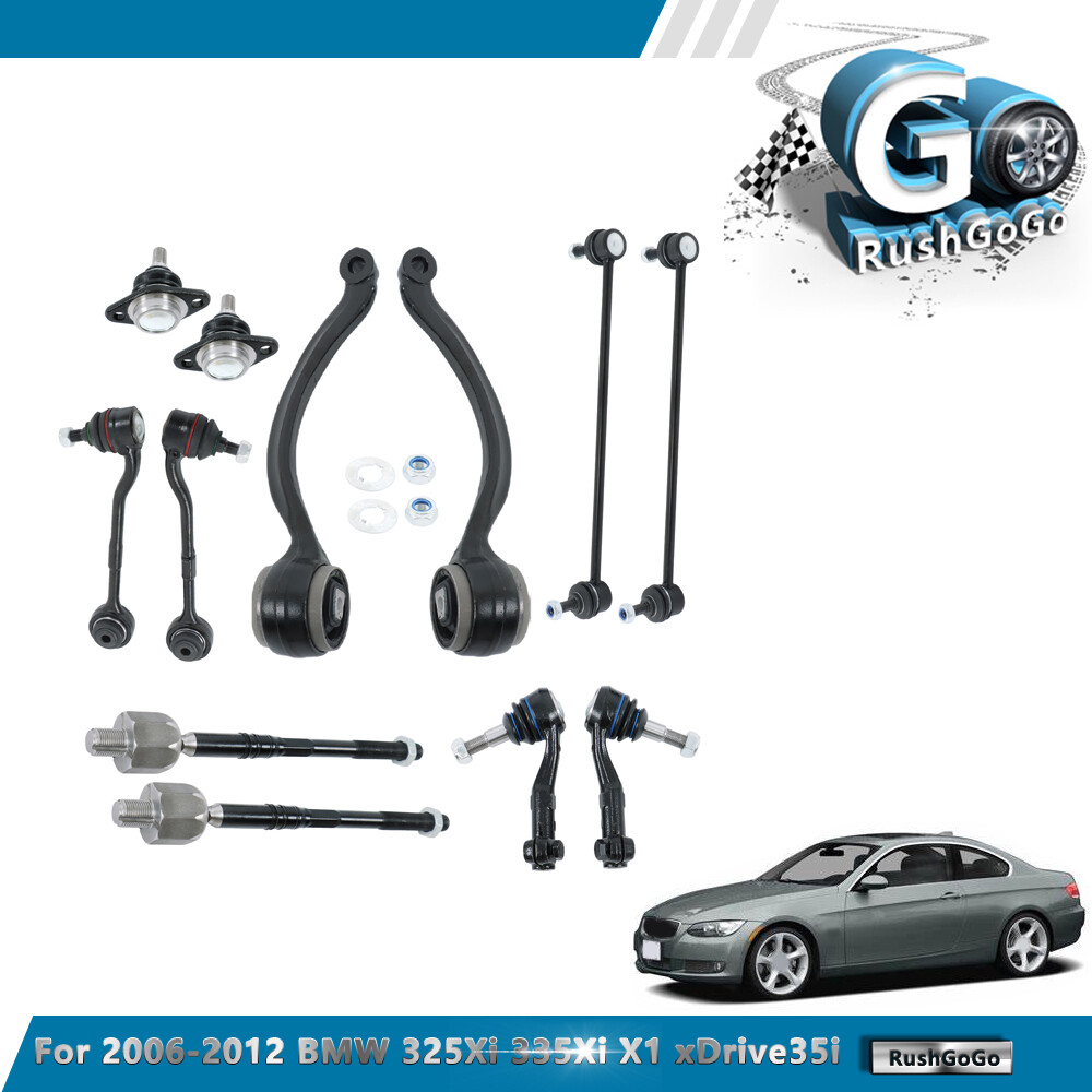 Front Lower Control Arm w/ Ball Joint Tie Rod Assembly Kit For BMW X1 328i 335i