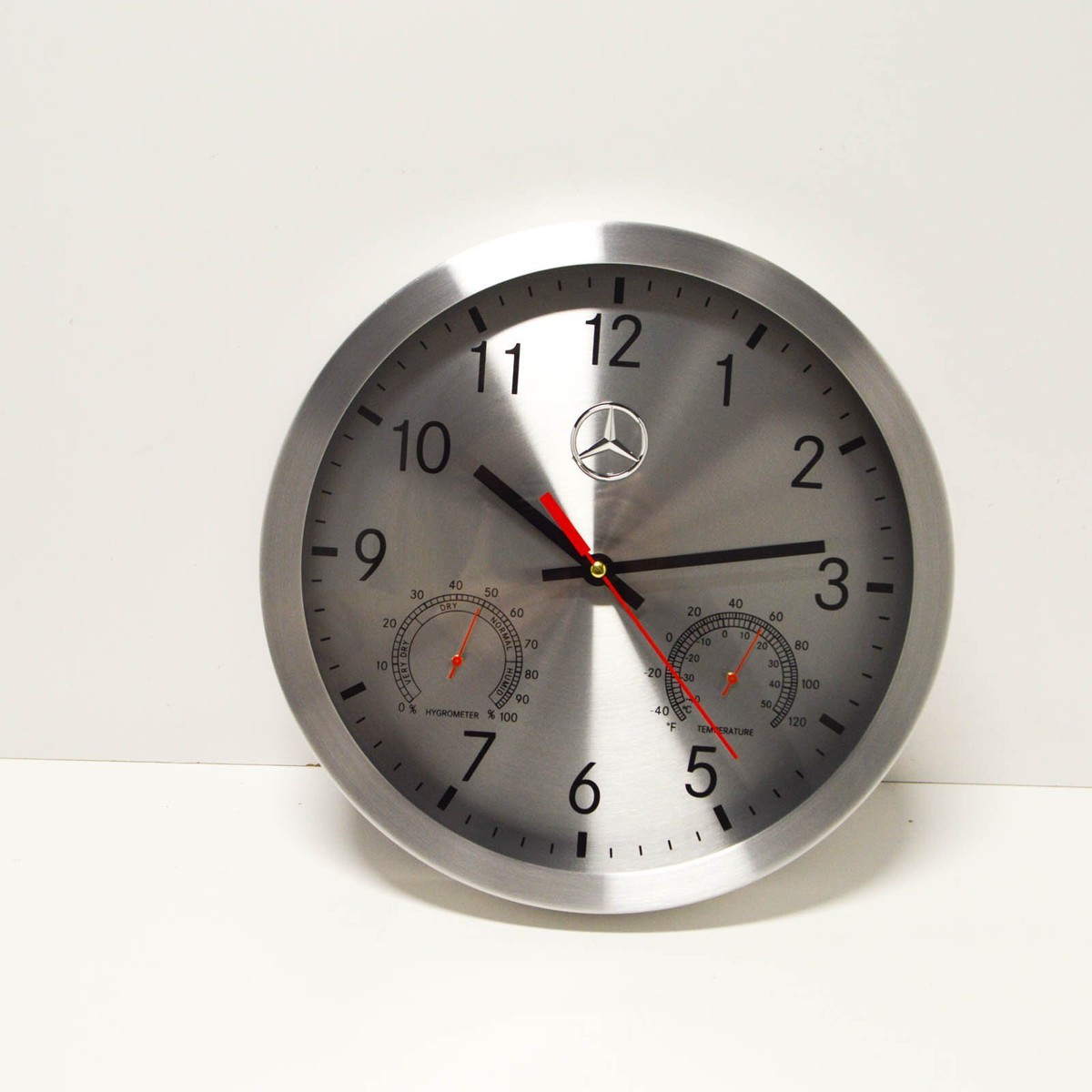 Mercedes-Benz 掛時計 シルバー RETRO ADVERTISING
