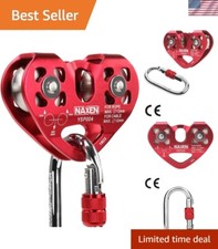 Heavy-Duty Zipline Dual Trolley with Smooth Rotation - Certified Safety Gear