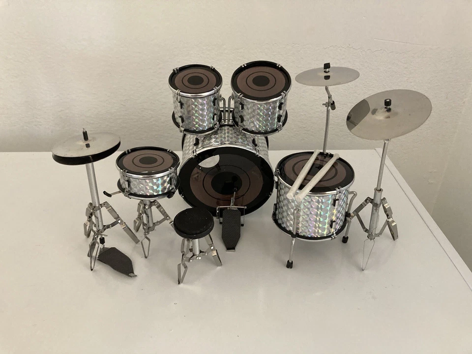 Miniature Drum Set, Drums Kit - Image 2 of 4